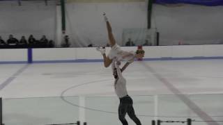 Ashley Cain and Tim LeDuc FS at 2016 Mid Atlantics [upl. by Inaffit]