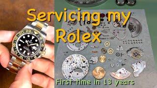 Servicing my Rolex GMTMaster II after 13 Years  Ref 116713LN [upl. by O'Dell]