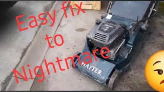 Hayter harrier 48 Drive chain easy fix to a nightmare 😒🤯😠 pt1 [upl. by Ecam]