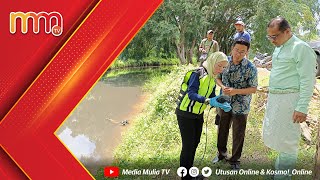 Sungai Gemencheh tercemar berubah warna jadi hitam [upl. by Cimah]