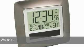 Technoline WS 8112 Solar FunkWanduhr Thermometer Temperaturstation [upl. by Milty]