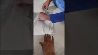 easy technique for highlights foil cuttingHow to cut aluminium foil for hair highlights easy way [upl. by Eatnahs307]