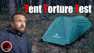 Torrential Rain Challenge  Evaluating a Stealth Camping Tents Waterproofness  Winterial Bivy Tent [upl. by Quirk237]