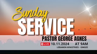 Sunday Service  Lebanon Ministries Gingee  9th Nov 2024 [upl. by Ecniv]