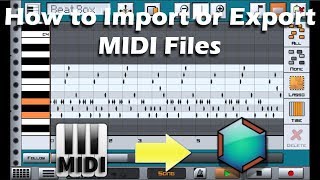 How to Import or Export MIDI Files in Caustic 3 Tutorial by Ariix [upl. by Feingold]