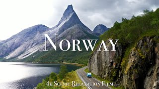 Norway 4K  Scenic Relaxation Film with Calming Music [upl. by Nyrhtak]