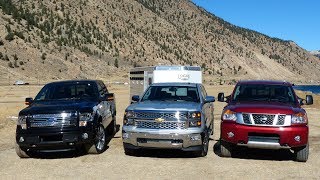 2014 Nissan Titan takes on Ford Chevy amp the Ike Gauntlet 20 Mega Tow Test Episode 1 [upl. by Acysej969]