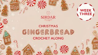 Sirdar Gingerbread Crochet Along Week 3  Candy Canes And Peppermint Swirls [upl. by Elik]