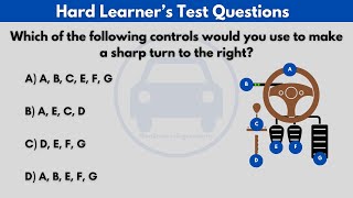 Vehicle Controls Test Questions  LEARNERS LICENCE TEST 2024  Real Test [upl. by Koh]