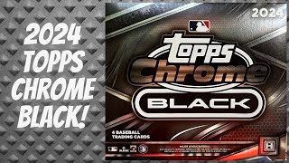 New Release 2024 Topps Chrome Black Hobby Box  3 Boxes 1 Auto Per Box [upl. by Anohs]