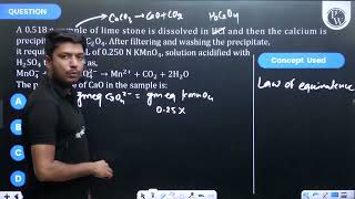 A 0518 g sample of lime stone is dissolved in HCl and then the calcium is precipitated as CaC2O [upl. by Eintruoc694]