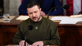 Watch Ukrainian President Zelenskyys speech to US Congress [upl. by Snah916]