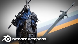 Dark Souls III  Artorias Great Sword  BLENDER WEAPONS Blender [upl. by Naesyar]