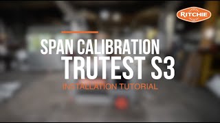 Span Calibration  TruTest S3 Weigh Scale Indicator Tutorial  Ritchie Agricultural [upl. by Drooff409]