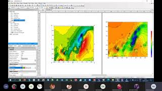 TP Géophysique lst EE amp GARM sur logiciel SURFER prospection magnétique [upl. by Yarb514]