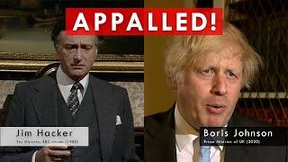 BBC comedy nails the APPALLING political narrative in 2020s  Yes Minister  Boris Johnson [upl. by Verdie]