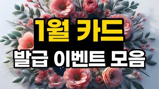 24년 1월 카드 발급 이벤트 총정리  가장 많이 절약할 수 있는 방법 [upl. by Shamus]