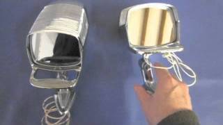 2 x NuVue Spotlight Used Original Impala Chevy Belair Buick Chrome [upl. by Bjorn]