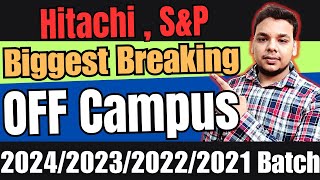 Hexaware  Hitachi Biggest Hirings  OFF Campus Drive For 2024  2023  2022 Batch Hirings  Fresher [upl. by Baggott]