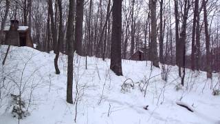 Backpacking  Oil Creek Pennsylvania Feb 2011 [upl. by Erodroeht]