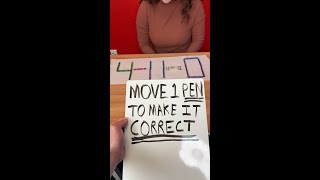 Move 1 Pen to 4  11  0 Correct [upl. by Enaitsirhc]