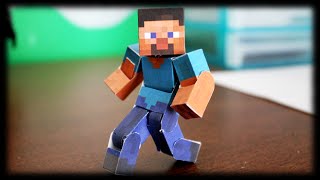 How to make the Ultimate Bendable Steve Minecraft Papercraft [upl. by Maice]