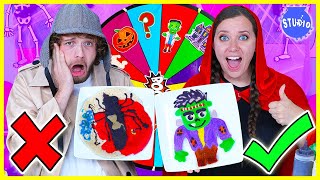 HALLOWEEN PANCAKE ART CHALLENGE 2021  BOYS VS GIRLS [upl. by Nohtanoj897]