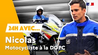 24H AVEC Nicolas Commissaire motocycliste à la DOPC 👮🏍️ [upl. by Gibrian]