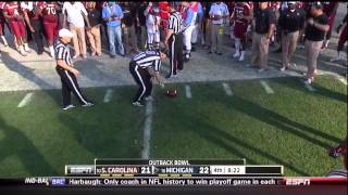 2013 USC vs Michigan  Fourth Down Blown Call [upl. by Oirottiv746]