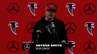 Atlanta Falcons Coach Arthur Smith Deflects Blame from Desmond Ridder [upl. by Brenn]