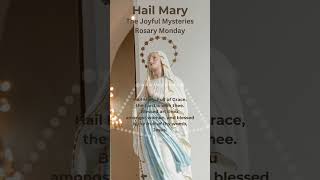 Hail Mary  Rosary Prayer  Rosary Monday  Joyful Mysteries  Ave Maria Piano hailmary shorts [upl. by Alexandra]