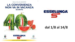 Volantino Esselunga IT dal 1 al 14 agosto 2024 [upl. by Aiderfla]