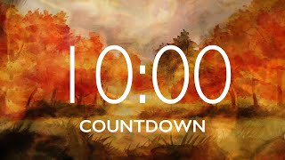 10 Minute Fall Leaves Timer with Relaxing Music and Alarm 🎵⏰ [upl. by Retsev]