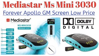 Mediastar Ms Mini 3030 Forever H265Dolby H10BiT Complete Details [upl. by Swagerty]