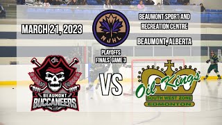 Beaumont Buccaneers vs SWZ Oil Kings  NJHL Playoffs  Finals Game 3  March 21 2023 [upl. by Sheffy]