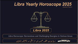 Libra  Yearly 2025 Horoscope  By M S Bakar  Urdu Hindi [upl. by Neelrad203]