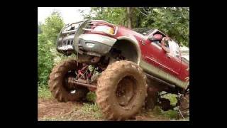 ULTIMATE HILL CLIMB  MUD TRUCKS  4X4 Silverado on 54 BOGGERS Ford on Tractor Tires [upl. by Sproul726]