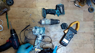 Makita BDF456 DDF456 switch problem disassemble [upl. by Quenby]