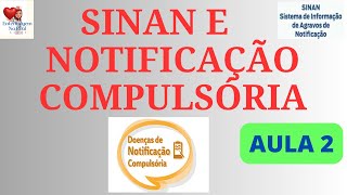 SINAN E NOTIFICAÇÃO COMPULSÓRIA  AULA 2 [upl. by Bekah]