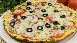 Delicious QUICK BREAKFAST recipe Pizza in a frying pan in 15 minutes [upl. by Nwahsed387]