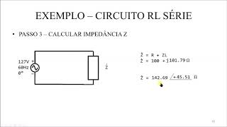 ELETROTÉCNICA CA  CIRCUITO RL SÉRIE  CÁLCULO DE CORRENTE E TENSÃO [upl. by Imuyam]