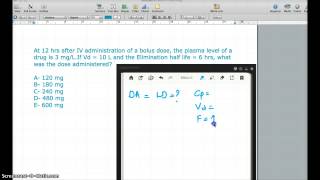 259 FA 12  PHARMACOKINETICS EQUATIONS WITH EXAMPLES [upl. by Orelia936]