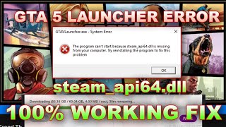 The program cant start because steamapi64dLL Missing FIX THIS ERROR NOW 1000 WORKING METHOD [upl. by Ermey]