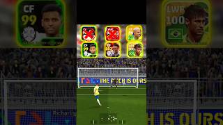 EFOOTBALL 2025 Top Brazil Players Penalty Shootout 🇧🇷😱efootball2025 efootball shorts pesmobile [upl. by Firahs]