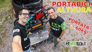 Portabici ALTHURA da gancio di trainoanche per EBIKE ❗ 👉 60Kg di portata 😁 [upl. by Meunier]