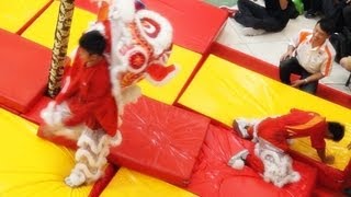 全場總冠軍 KSK Malaysia  麻坡關聖宮 閉幕高樁演出 2013 The Best Lion Dance Troupe [upl. by Teplica]