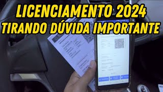 LICENCIAMENTO 2024 EXISTE UMA GRANDE DÚVIDA [upl. by Aros179]