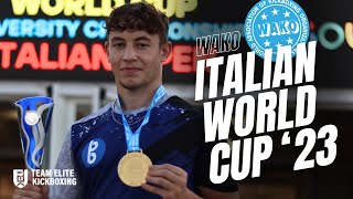 Fin Heesom  WAKO Italian World Cup 2023 All LC Fights [upl. by Orvie]