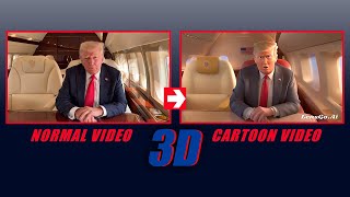 Convert any VIDEO into 3D CARTOONS video  lensgoAi FREE AI Videos [upl. by Lamoureux]