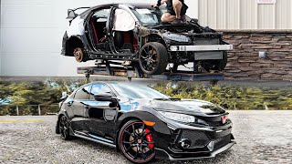 Incredible Rebuild of a Totaled Civic Type R in 20 Minutes [upl. by Dihsar]